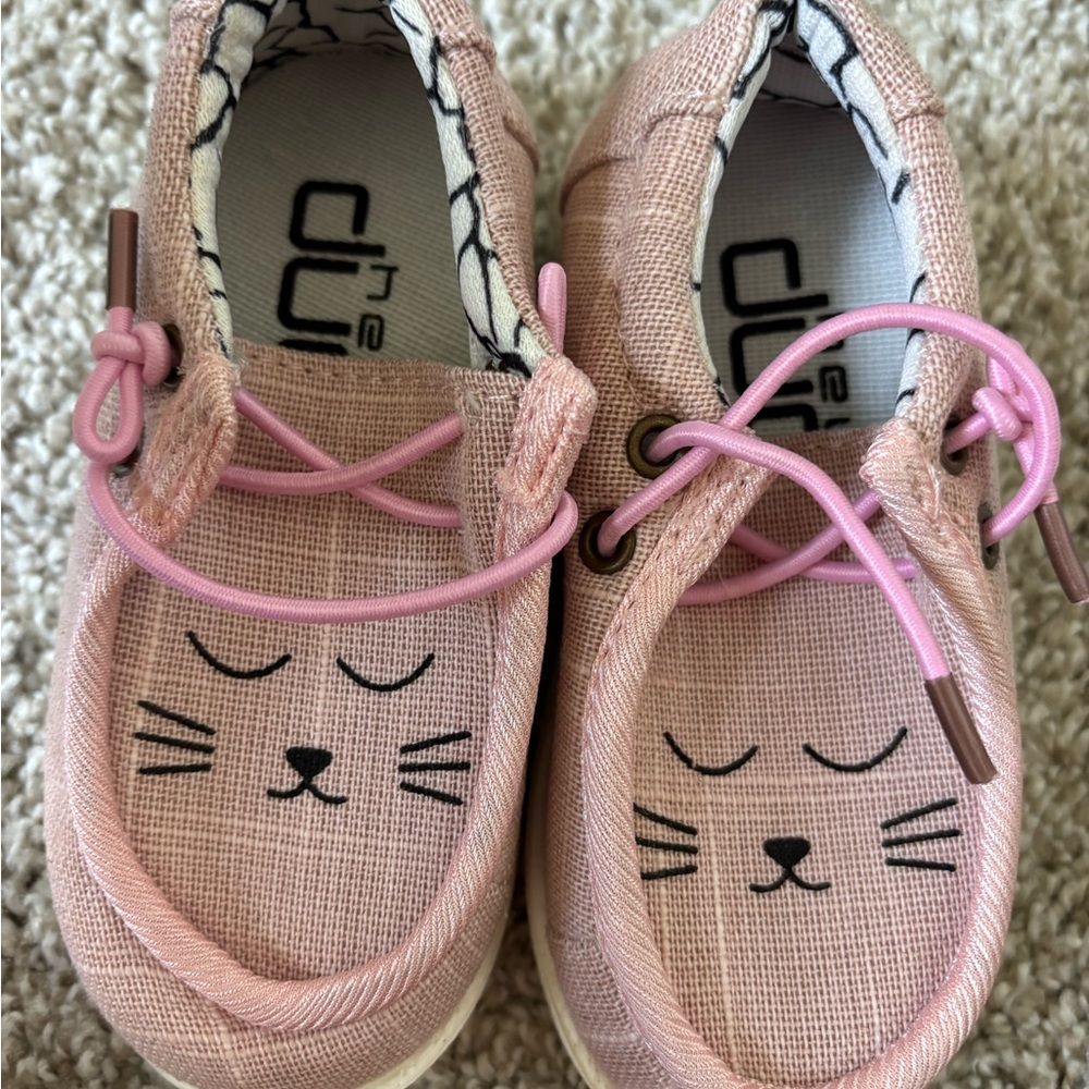 Cute Pink Cat Face Kids Shoes
